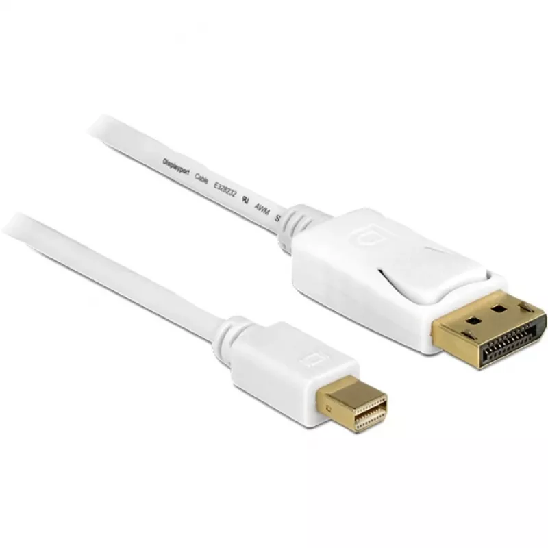DeLOCK – DisplayPort kábel – Mini DisplayPort (M) – DisplayPort (M) – 3,0 m – biely (83483)