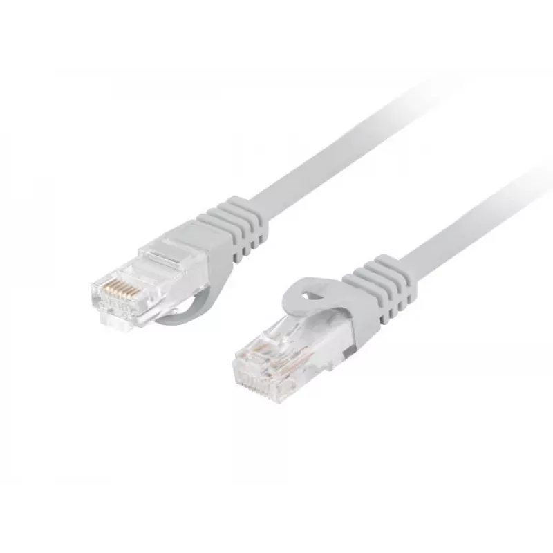 Sieťový kábel LANBERG PCU6-10CU-0300-S Cat6 U/UTP RJ-45 priamy, 3 m, sivý