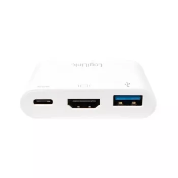 LogiLink 0,14 m 2xUSB-C HDMI USB A biela