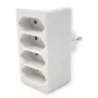 Zásuvkový blok Bachmann 921.273 – 4× euro zásuvky, biele PVC