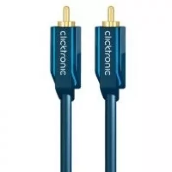 Audio kábel (Cinch konektor samec/Cinch konektor samec), 50 Ohm – 1,0 m Cinch koaxiálny kábel pre dynamický zvuk – Audio kábel (Cinch konektor samec/Cinch konektor samec), 75 Ohm