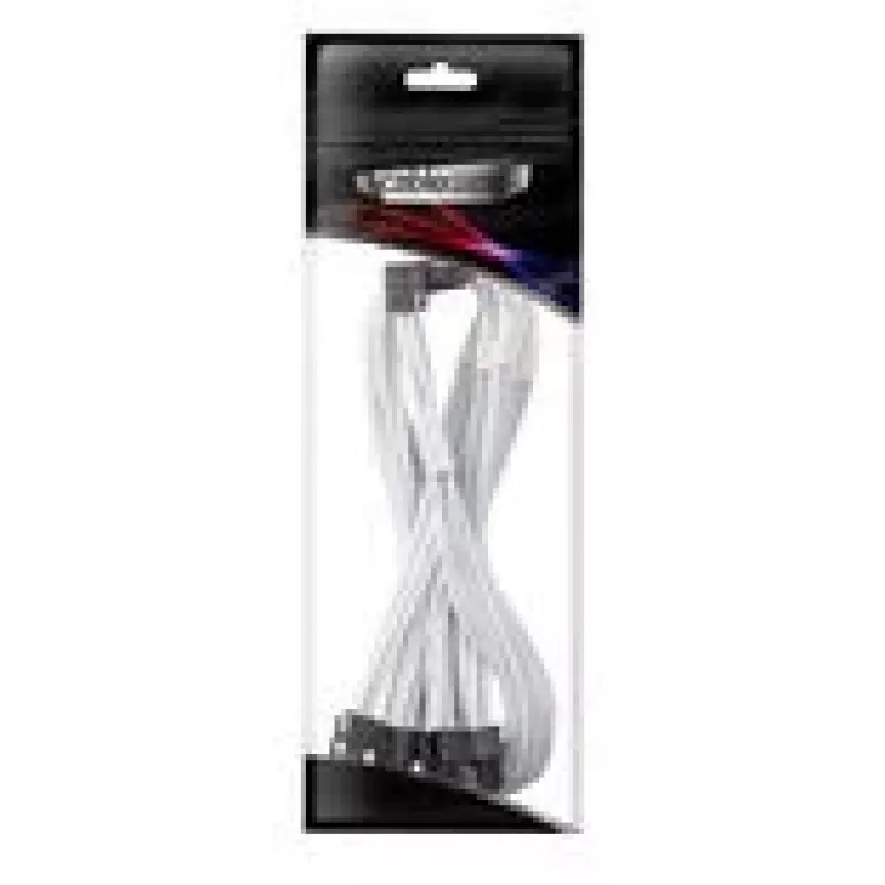 CableMod C-Series Pro prepojovací kábel variant A 90° 16-pin na 4×8-pin PCIe, biely