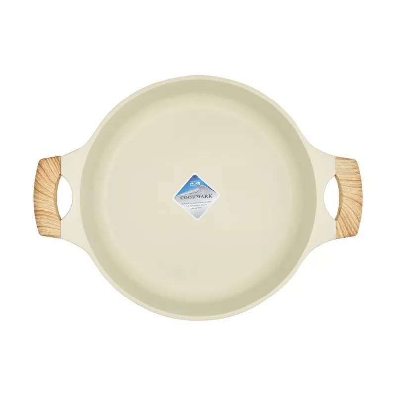 Plochý hrniec D28cm 4,1L/beige