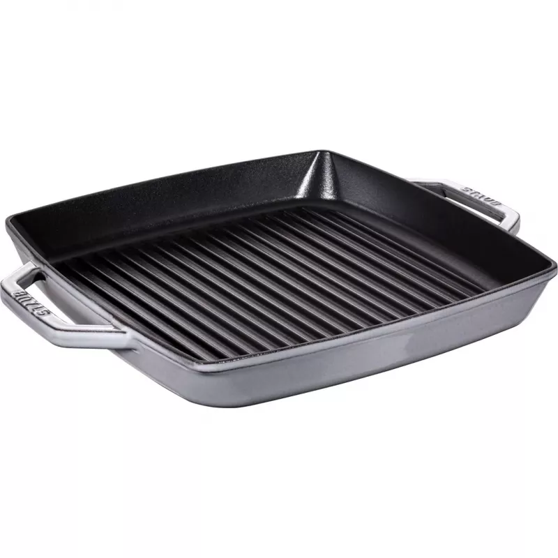 Grilovacia panvica Staub 40511-785-0 33 cm indukcia grafitovo-sivá
