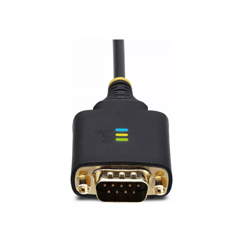 StarTech.com 13ft (4m) 2-portový USB na sériový adaptérový kábel, vymeniteľné DB9 skrutky/matice, COM retention, USB-A na DB9 RS232, FTDI, Level-4 ESD ochrana, Windows/macOS/ChromeOS/Linux – robustná TPE konštrukcia