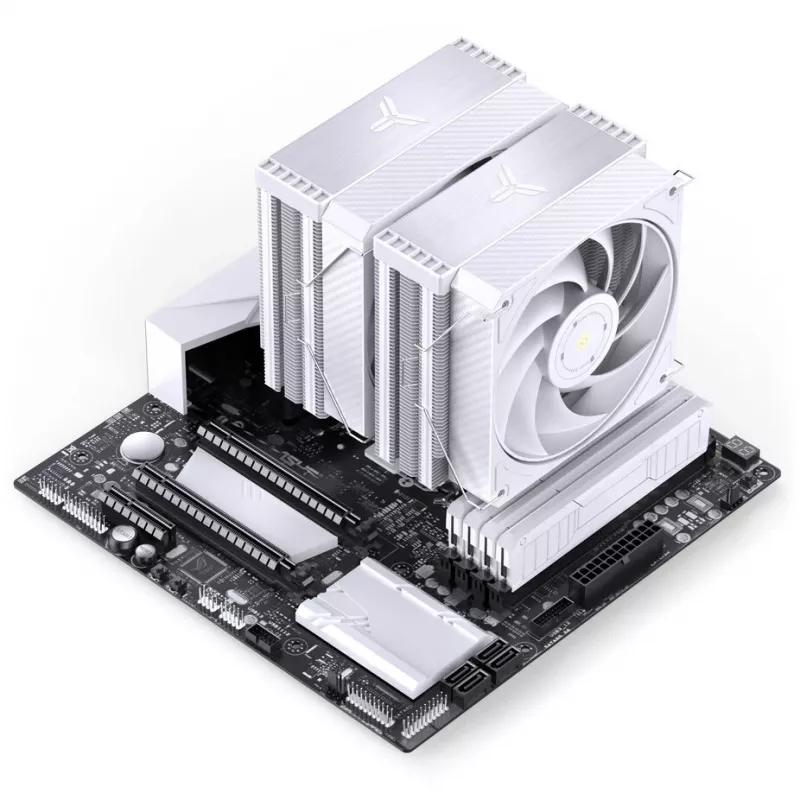 Jonsbo HX6280 CPU chladič, PWM, RGB - 130 mm, biely