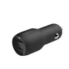 Dual-USB-A autonabíjačka 12W x2 čierna