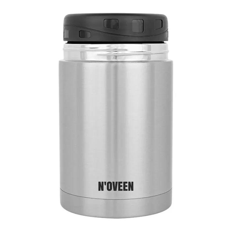 N'OVEEN TB951 obedový termos, 800 ml, strieborný