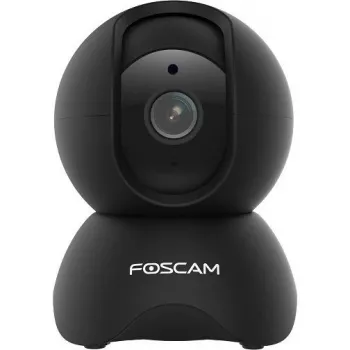 IP bezpečnostná kamera Foscam X5-WB žiarovka interiérová stolová 2560×1920, Wi‑Fi & Ethernet, 6-násobný digitálny zoom