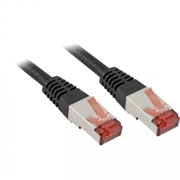 Goobay 3m CAT 6 patch kábel, S/FTP (PiMF), čierny