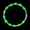 LED obojok Anicoll zelený pre psy a mačky model nabíjateľné osvetlenie