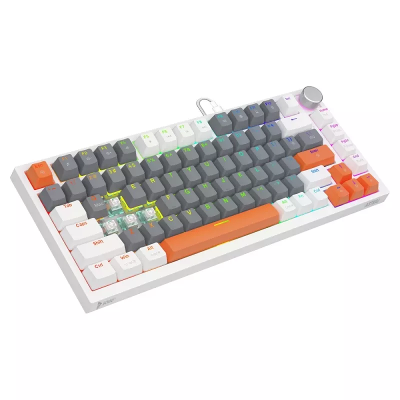 Savio ASTRAL WHITE JADE 3 COLOURS klávesnica Gaming USB QWERTY US International