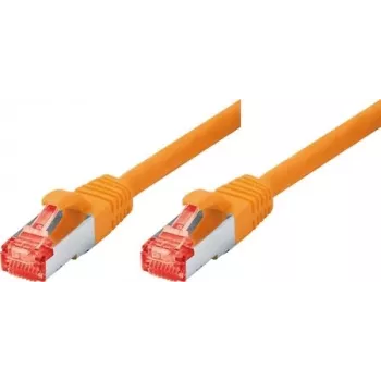 Tecline exertis Connect - patch kábel - RJ-45 (M) na RJ-45 (M) - 3 m - SSTP kábel - CAT 6 - bez halogénov - oranžový (71503A)