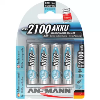 1x4 Ansmann maxE NiMH nabíjateľná batéria Mignon AA 2100 mAh 5035052