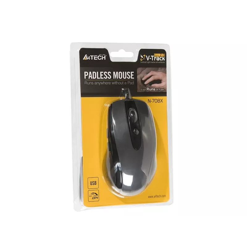 A4Tech N-708X myš USB Type-A optická 1600 DPI pravá ruka