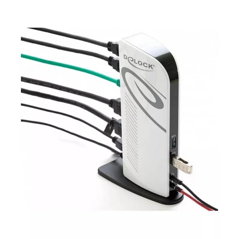 USB dokovacia stanica DeLOCK 87771 Dual HDMI Full-HD USB 3.2 LAN Audio