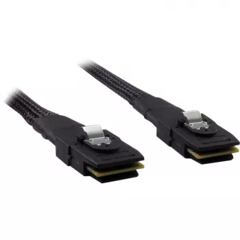 Inter-Tech - Interný SAS kábel - Serial ATA 150/300/600 - 36 PIN 4iMini MultiLane na 36 PIN 4iMini MultiLane - 50 cm - uzamknutý - čierny