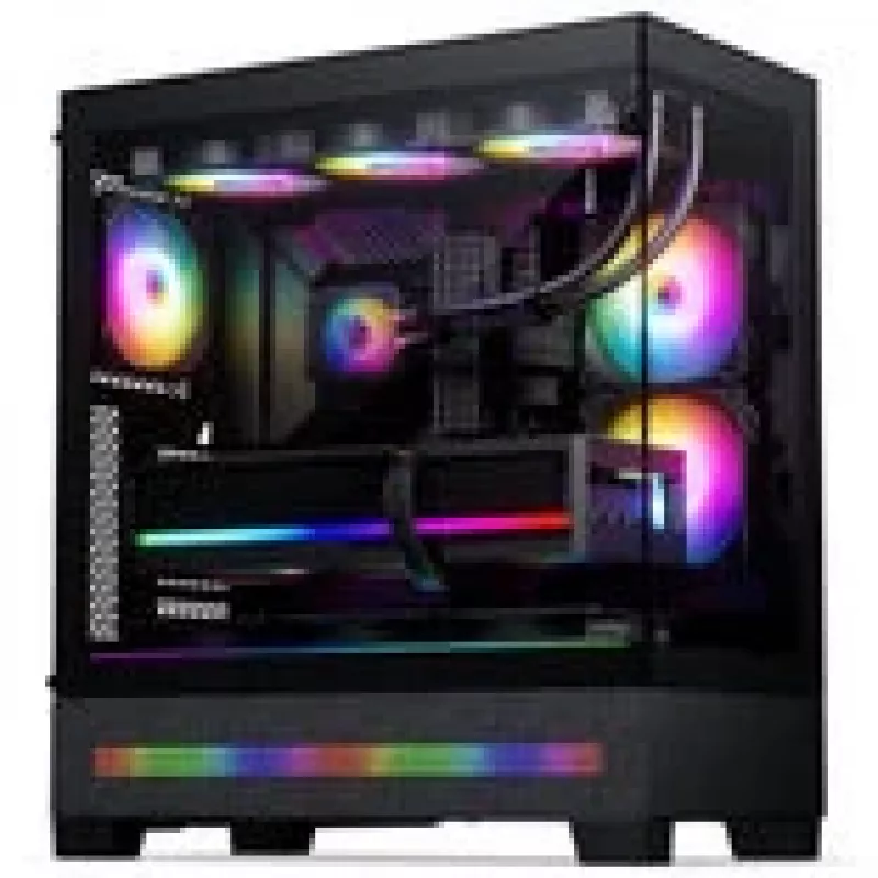 PHANTEKS XT View Matrix PC skriňa, Midi-Tower, E-ATX, temperované sklo, Matrix LED - čierna (PH-XT523VM1_DBK01)