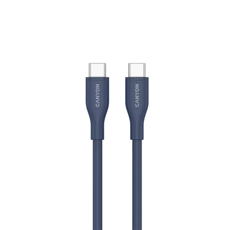 CANYON kábel CC60SC10 C-C 60W 1m silikónový tmavomodrý