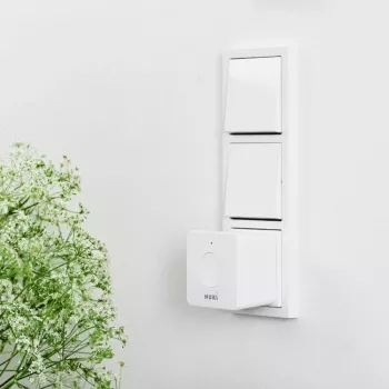 Bezdrôtový zosilňovač signálu pre smart home NUKI Bridge — Bluetooth/WLAN, 230V, dosah až 10 m, 60×60×50 mm, biela