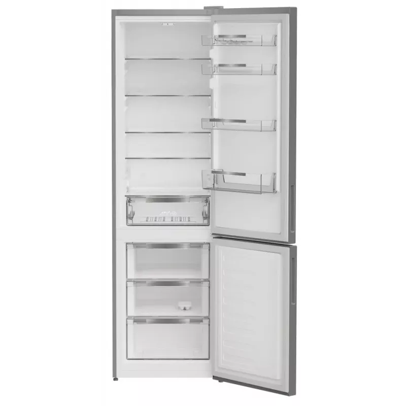 INDESIT chladnička | INKS 1401 S4E1 | energetická trieda E | voľne stojaca | kombinovaná | výška 202,5 cm | objem chladiacej časti 266 L | objem mraziacej časti 120 L | 38 dB | strieborná