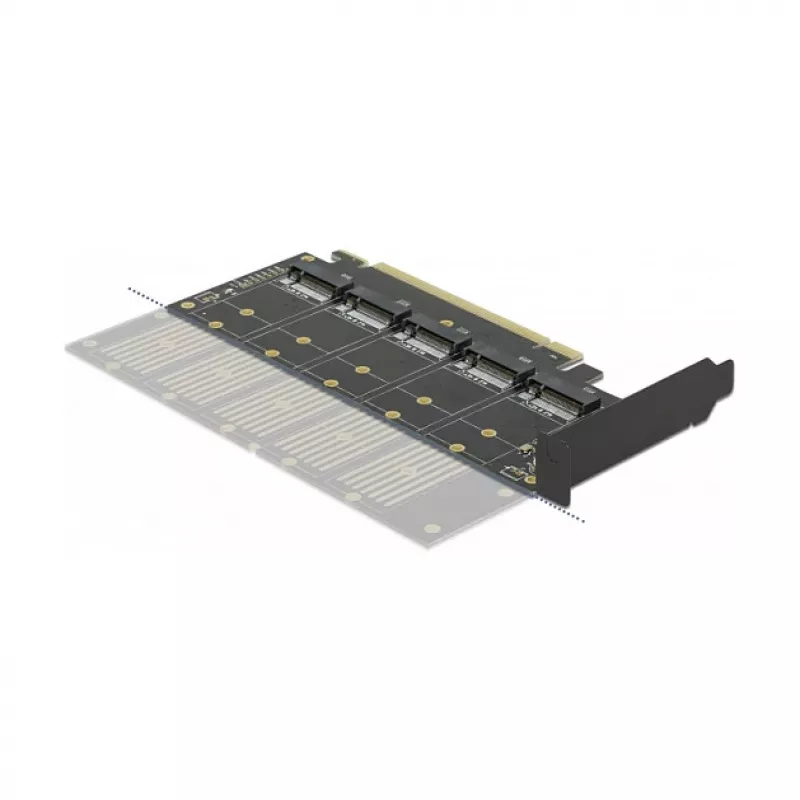 DeLOCK PCI Express x16 karta na 5 x interné M.2 Key B / SATA
