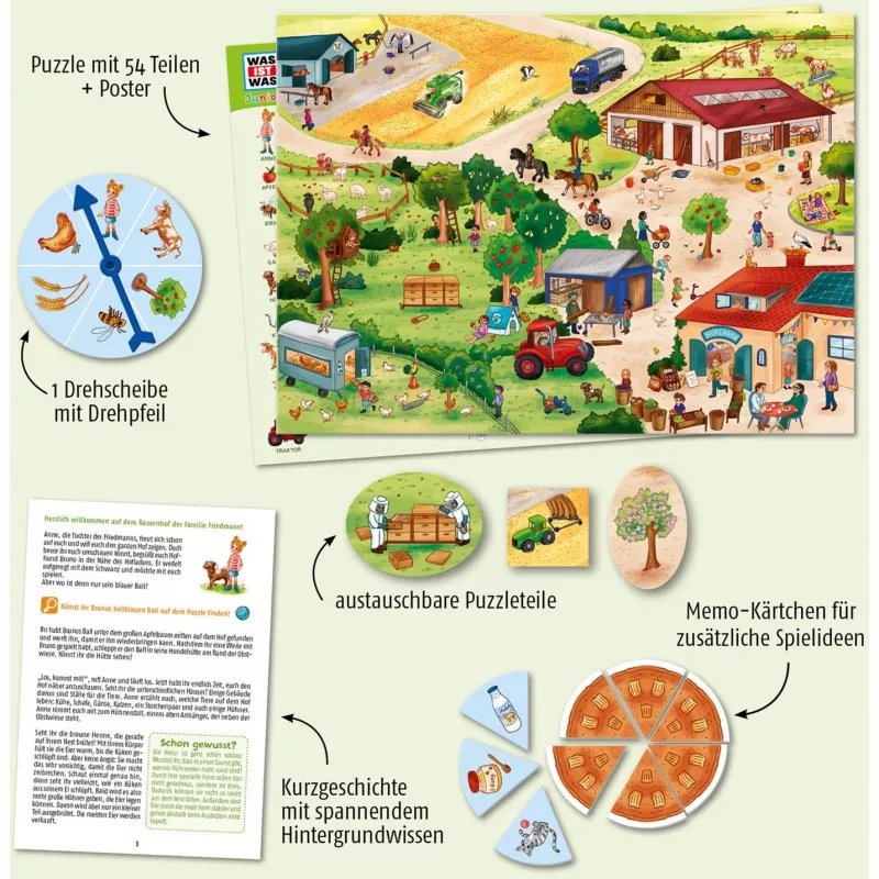 Kosmos 682651 puzzle detské puzzle 54 dielikov farma