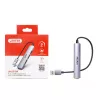 Unitek H1208A USB-A rozbočovač, 4 porty (1x USB-A 5 Gbps, 3x USB-A 2.0), hliník, strieborný