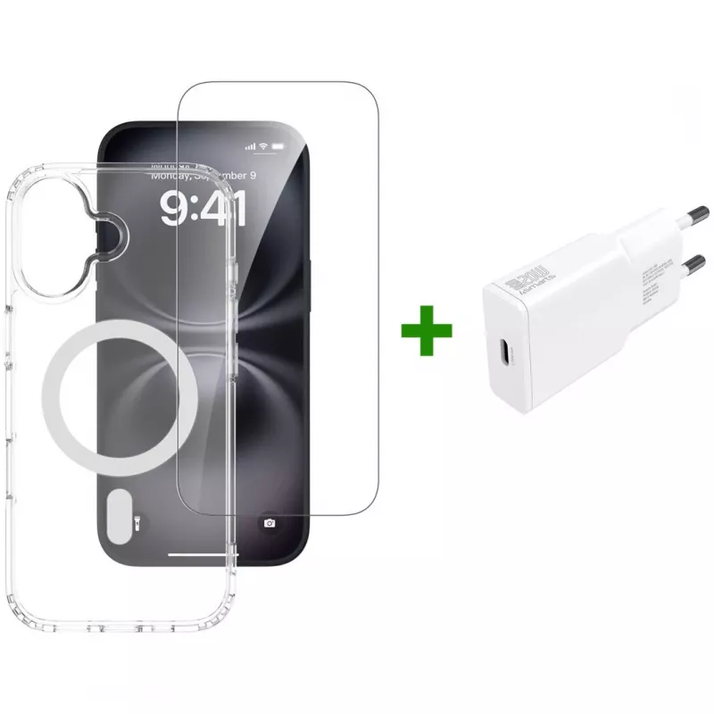 4smarts 3in1 Premium Starter Set pre Apple iPhone 17, kompatibilný s MagSafe