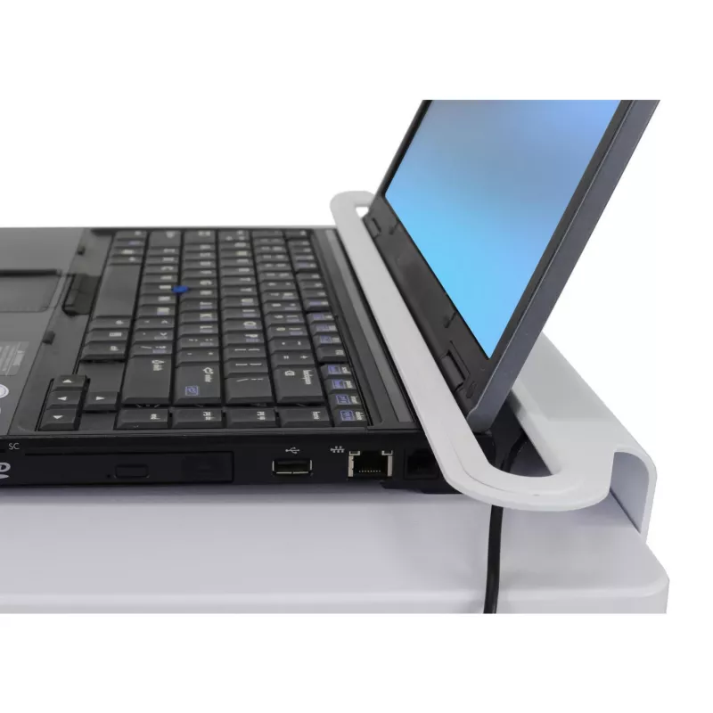Ergotron StyleView vozík na notebook, SV10 – vozík na notebook – medicínsky – kov – biely, hliník – veľkosť obrazovky: do 43,2 cm (do 43,20 cm (17)) (SV10-1100-0)