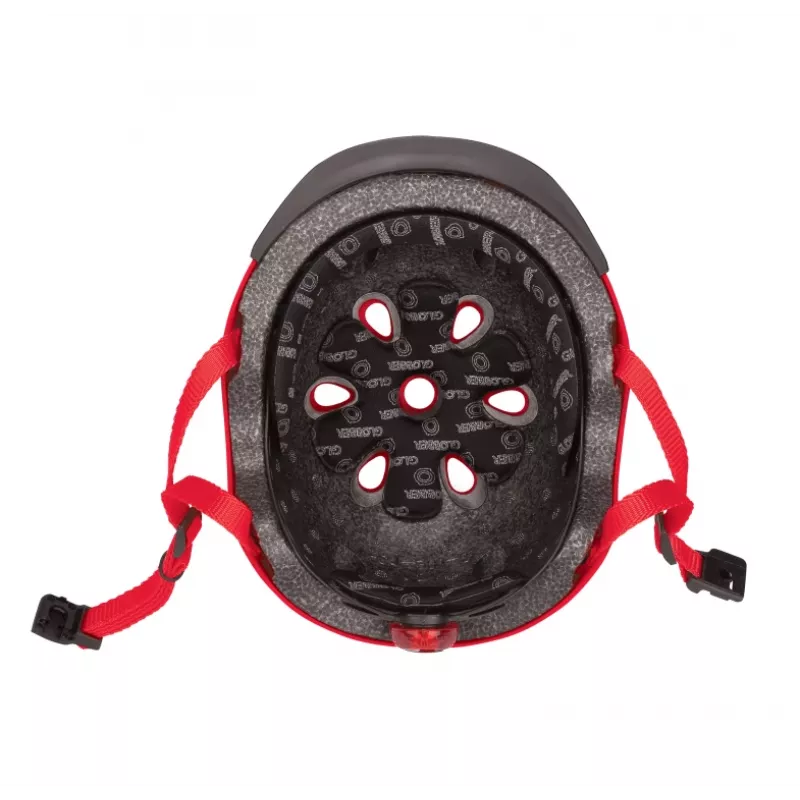 Ochranná prilba GLOBBER Elite Lights XS/S 48–53 cm červená