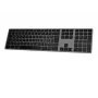 Bezdrôtová klávesnica Matias FK418BTLB-UK — hliník, podsvietená, Space Gray