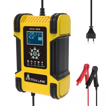 Extralink Shango inteligentná nabíjačka batérií | usmerňovač | 100 - 240VAC, 12V 12A, 24V 6A