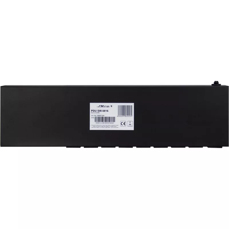 Inter-Tech SW-0816 Power Distribution Unit (PDU) 8 AC zásuviek čierna
