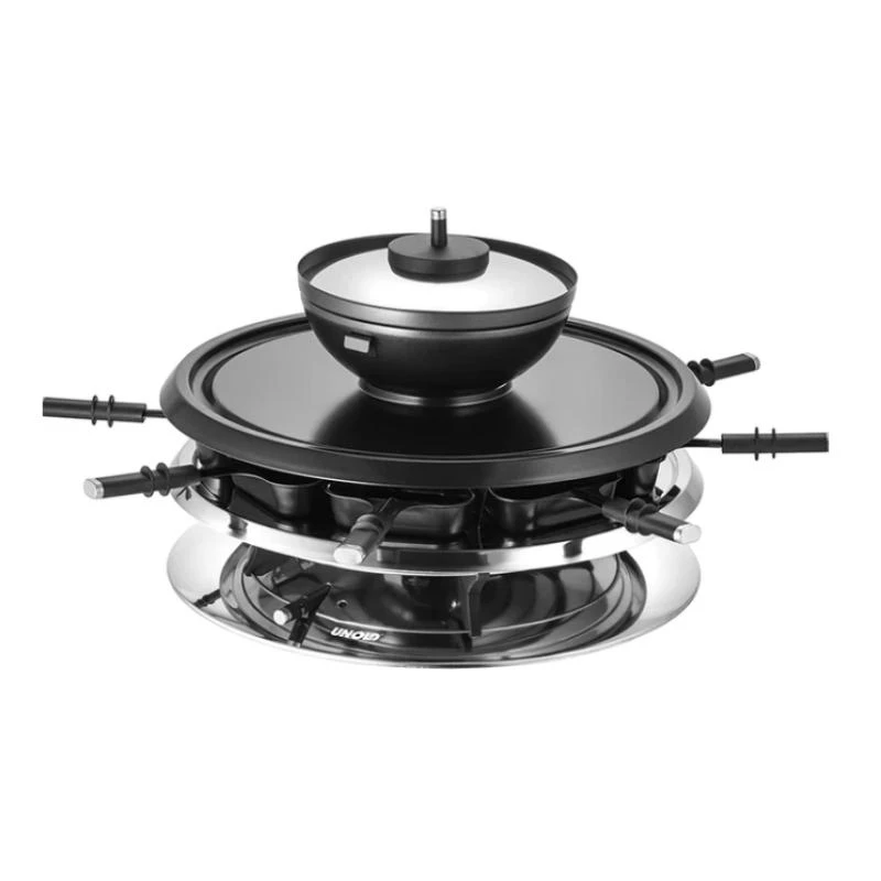 Unold 48726 raclette gril pre 8 osôb 1300 W čierna, nerez