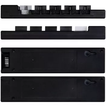 USB a PWM hub Lian Li EDGE HUB EG-HUB01B — 4× USB, 6× PWM konektory ventilátorov