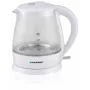 Elektrická kanvica BLAUPUNKT 1 L 1630 W biela — sklenené telo, 360° základňa, tlačidlové otváranie