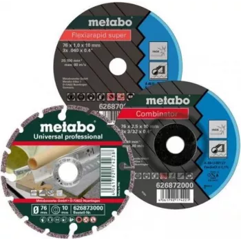 Sada rezných kotúčov Metabo 626879000 — 3 kusy, priemer 76 mm