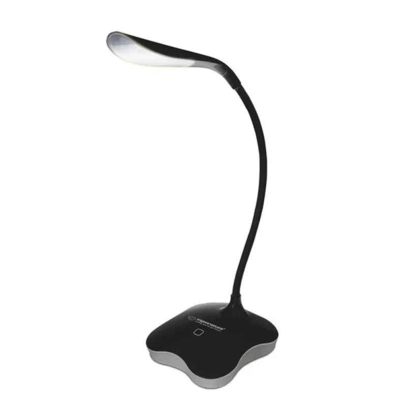 Esperanza ELD105K Mimosa LED stolová lampa, 3 W, čierna