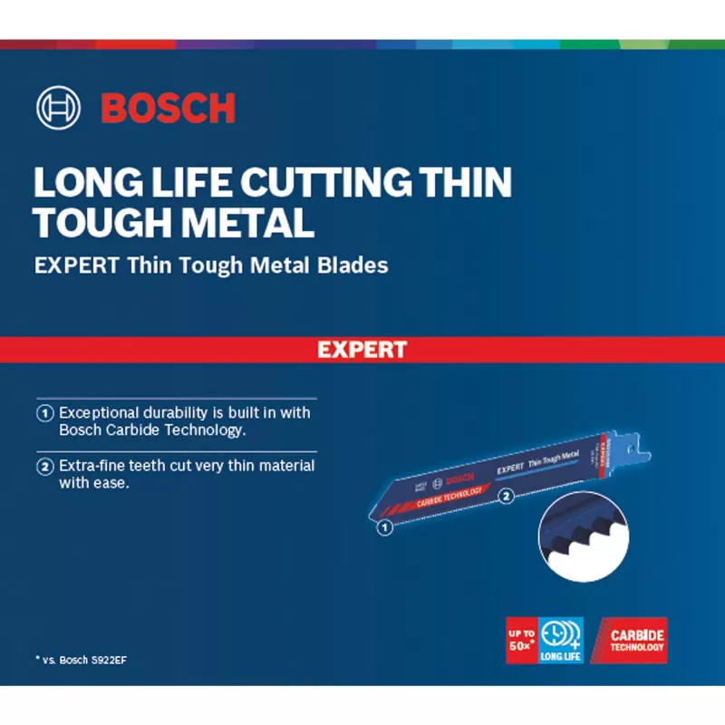Bosch Expert 2 608 900 362 Čepeľ na priamočiaru/sablovú/recipročnú pílu Carbide 10 kusov