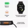 Smartwatch Apple Watch Ultra 3 GPS + Cellular 49mm Black Titanium puzdro s Black Titanium Milanese Loop Medium