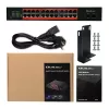 Sieťový switch QOLTEC Gigabit Ethernet PoE 24xRJ45 2xSFP