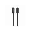 Belkin CONNECT - Thunderbolt kábel - 24 pin USB-C (M) obojstranný na 24 pin USB-C (M) obojstranný - Thunderbolt 4 - 1,0 m - pasívny, USB napájanie (10