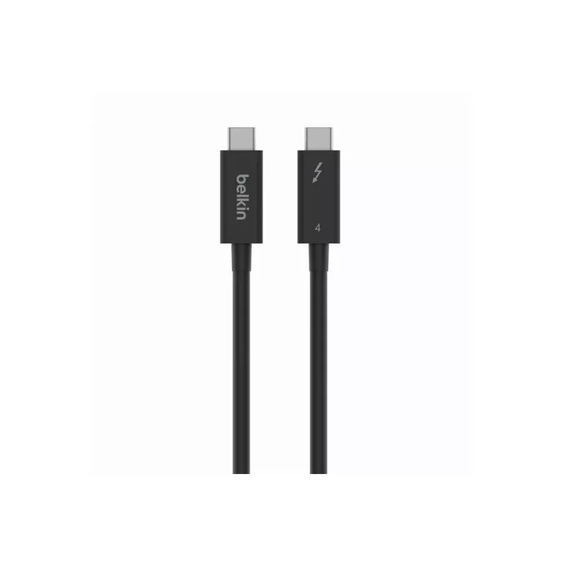 Belkin CONNECT - Thunderbolt kábel - 24 pin USB-C (M) obojstranný na 24 pin USB-C (M) obojstranný - Thunderbolt 4 - 1,0 m - pasívny, USB napájanie (10