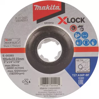 Makita - brúsny kotúč - na kov - 125 mm - zrnitosť: A36P-BF