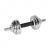 REBEL ACTIVE Chrome nastaviteľné jednoručky v kufríku 15 kg s dlhou tyčou