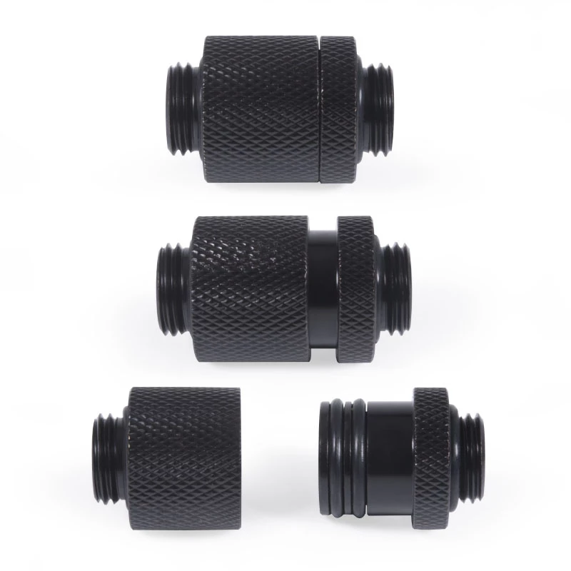 Alphacool ES D-Plug 20 mm G1/4 vonkajší závit na G1/4 vonkajší závit, Deep Black