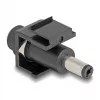 DeLOCK Keystone modul DC 5,5 x 2,5 mm konektor samica na DC 5,5 x 2,1 mm konektor samec čierny