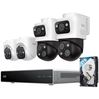 EUFY NVR bezpečnostný systém S4 Bullet-PTZ+ Turret kamera (E8E00325)