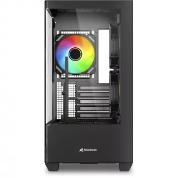 PC skriňa Sharkoon Elite Shark CM100 Tower Micro-ATX, bez napájacieho zdroja, čierna